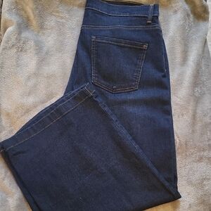 Gloria Vanderbilt Dark Blue Flare & Wide Leg Jeans